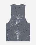 G  WEST LOGO ARMY GREY SPLATTRE GREY TANKS