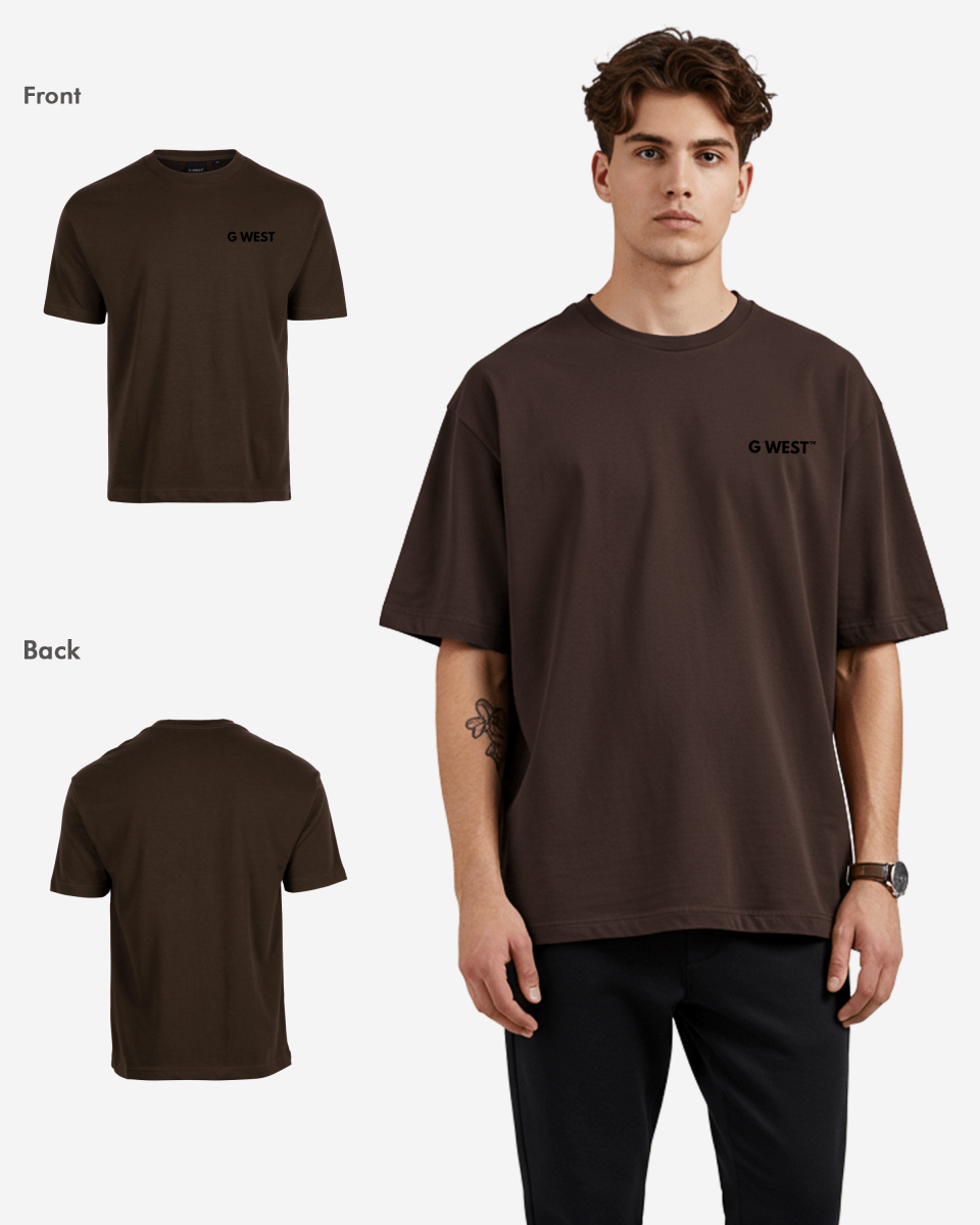 G West Mens  Logo Keep Dry Oversized Tee