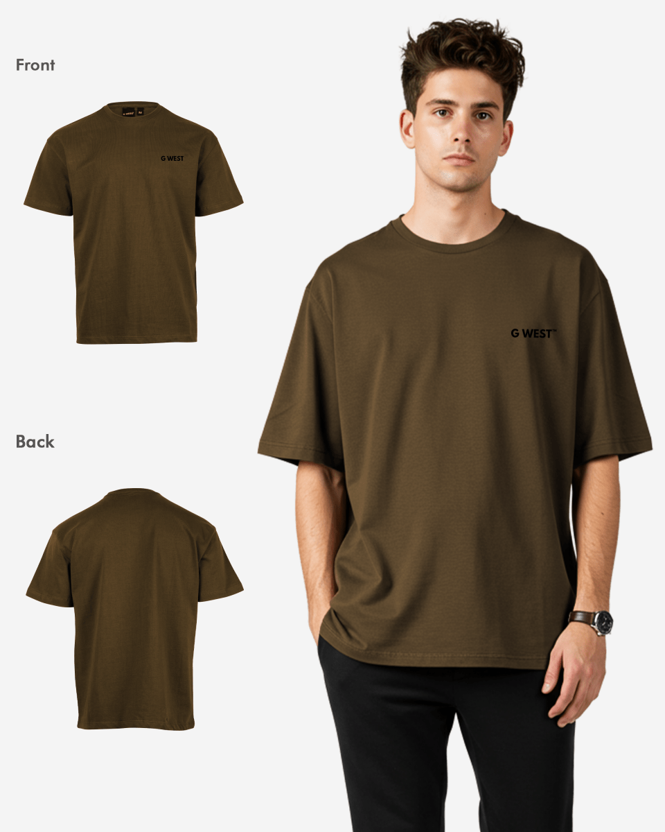 G West Mens  Logo Keep Dry Oversized Tee