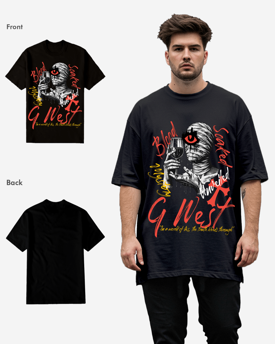G West Mystery Unveiled T-Shirt Big and Tall Mens