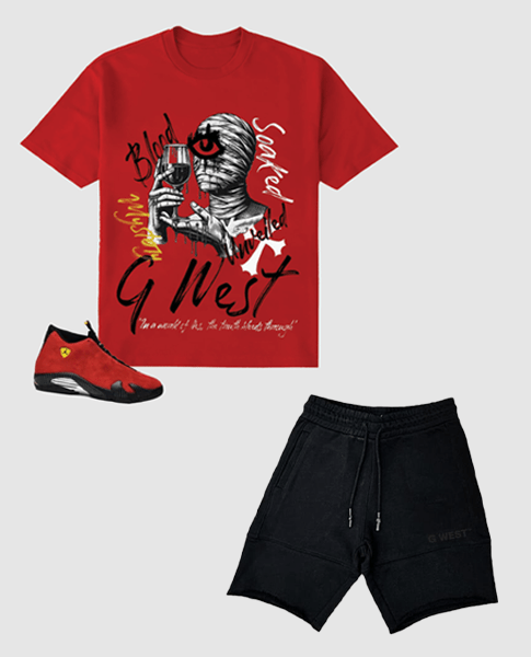 G West Mystery Unveiled Tee & Short Set