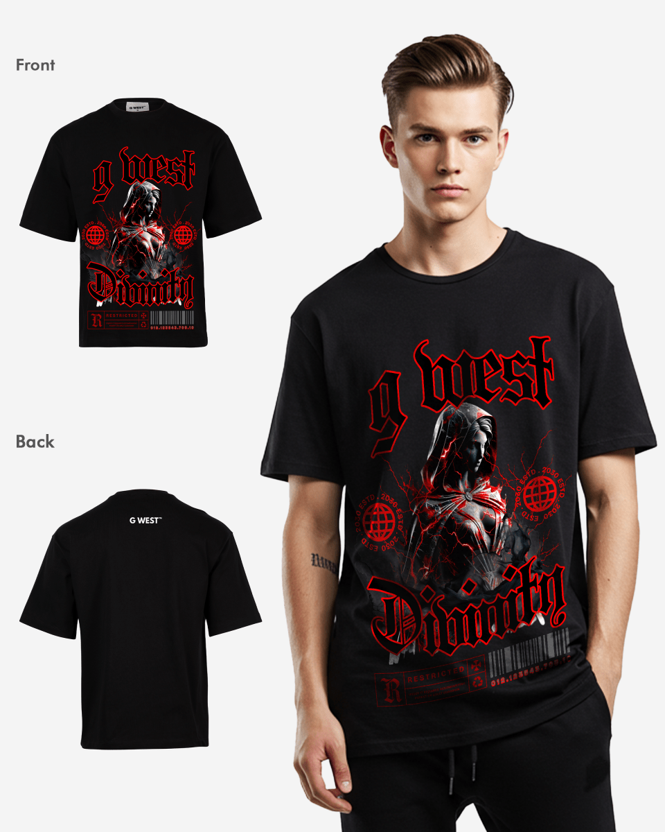 G WEST MYSTIC DIVINITY OVERSIZED T-Shirt Mens