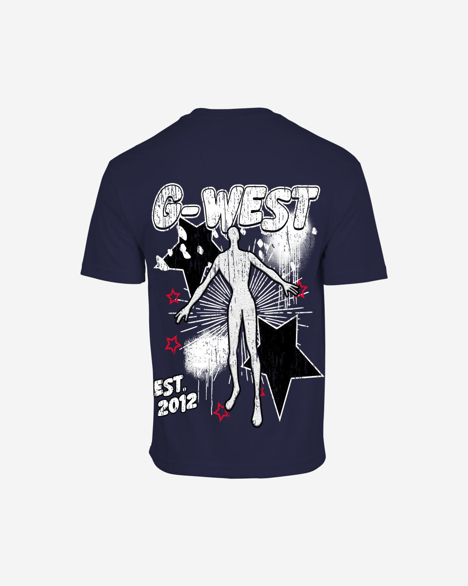 G West Mens Olympic Dazzling Dynamo Life Style Oversized Tee