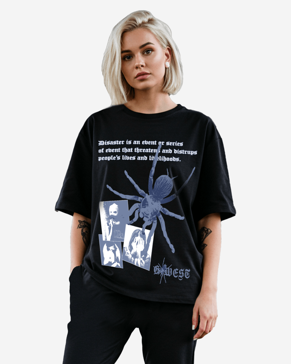 G West Womens Oversized Big Spider Life Style Tee