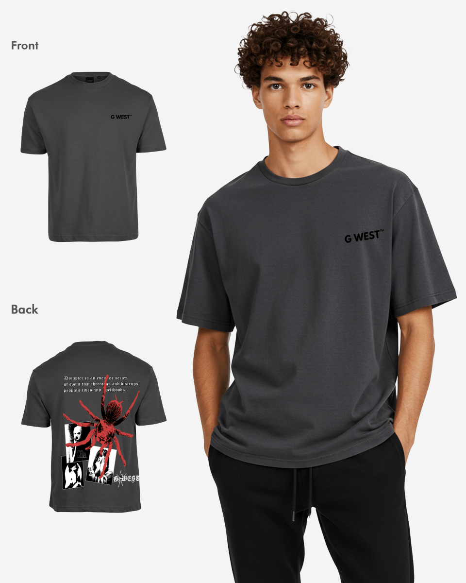 G West Mens Oversized Big Spider  T-Shirt