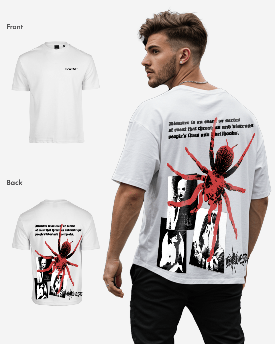 G West Mens Oversized Big Spider  T-Shirt
