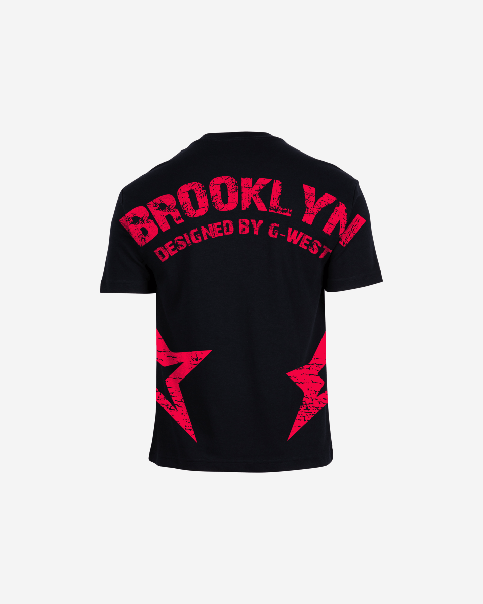 G West Mens Oversized Brooklyn Arch Logo Tee