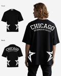 G West Mens Oversized Chicago Arch Logo Tee