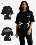G West Womens Oversized Chicago Arch Logo Tee
