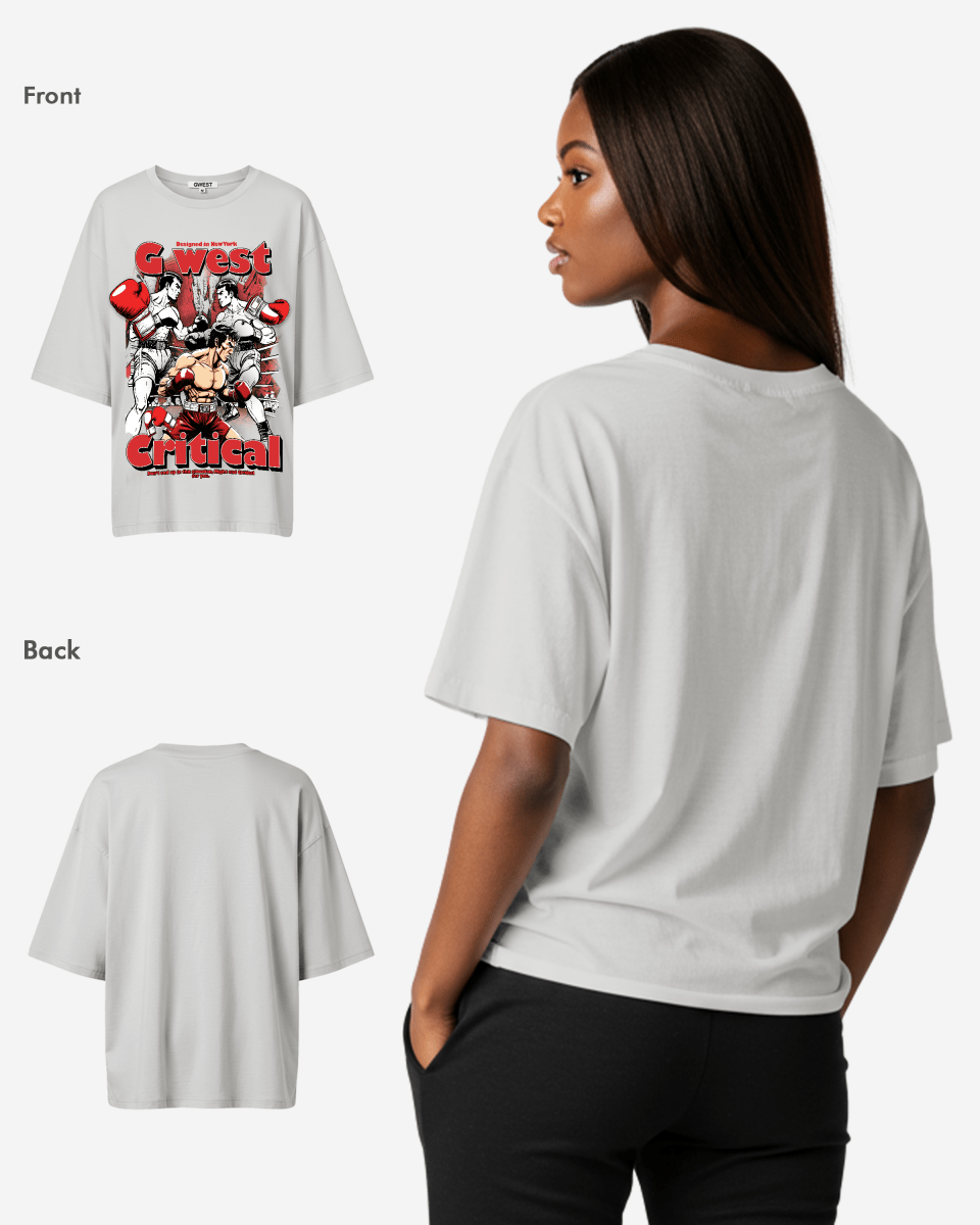 G West Womens Oversized Critical T-Shirt