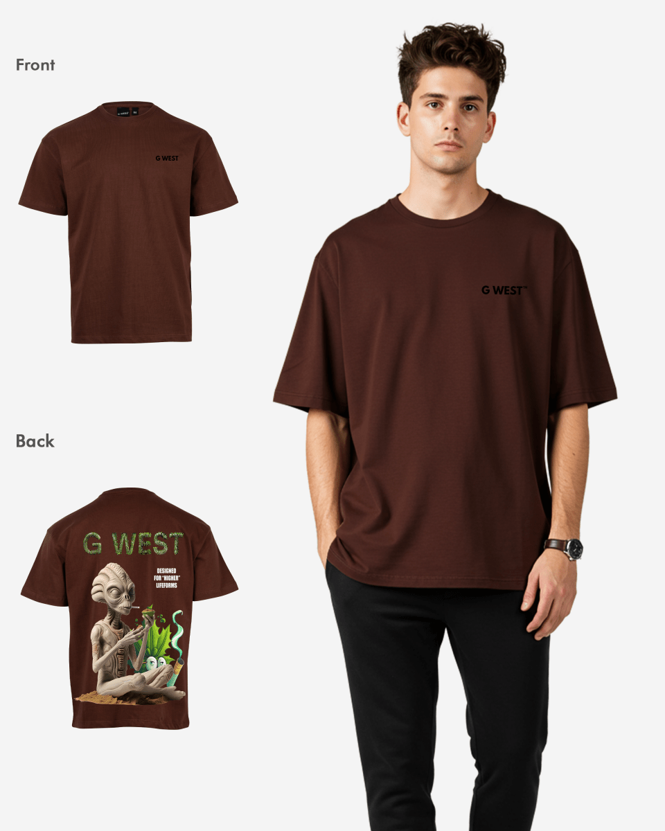G West Mens Oversized Designed For Higher Lifeforms Tee