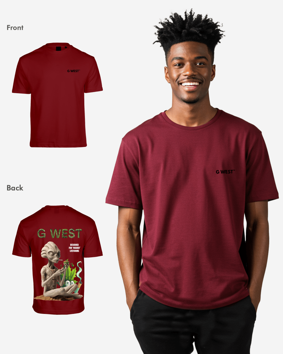 G West Mens Oversized Designed For Higher Lifeforms Tee