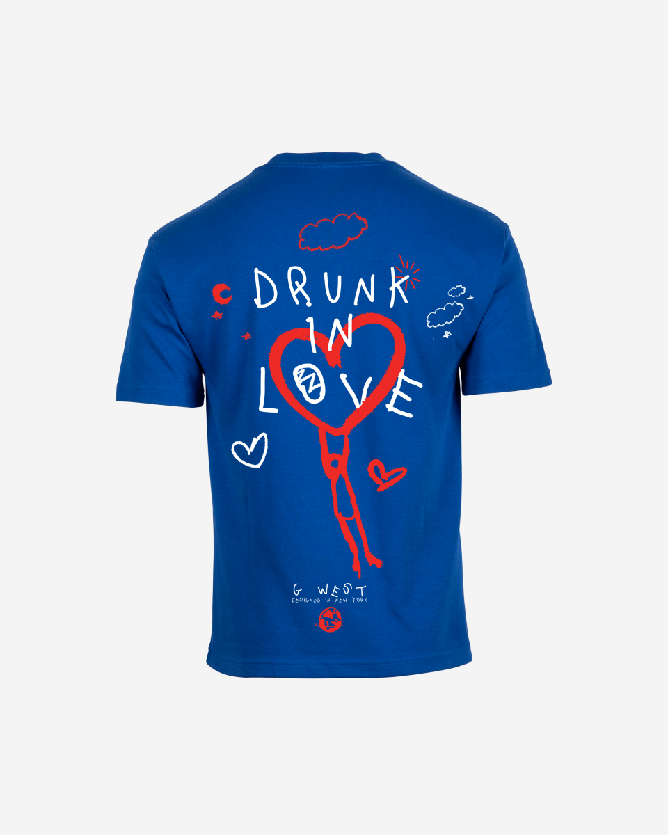 G West Mens Oversized Drunk In Love Tee