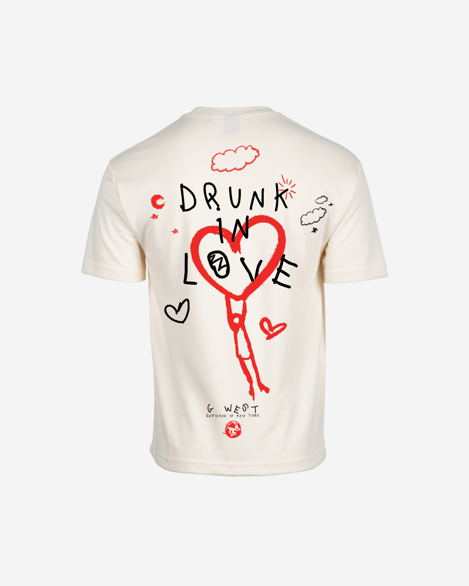 G West Mens Oversized Drunk In Love Tee