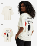 G West Womens Oversized Drunk In Sorrow Tee