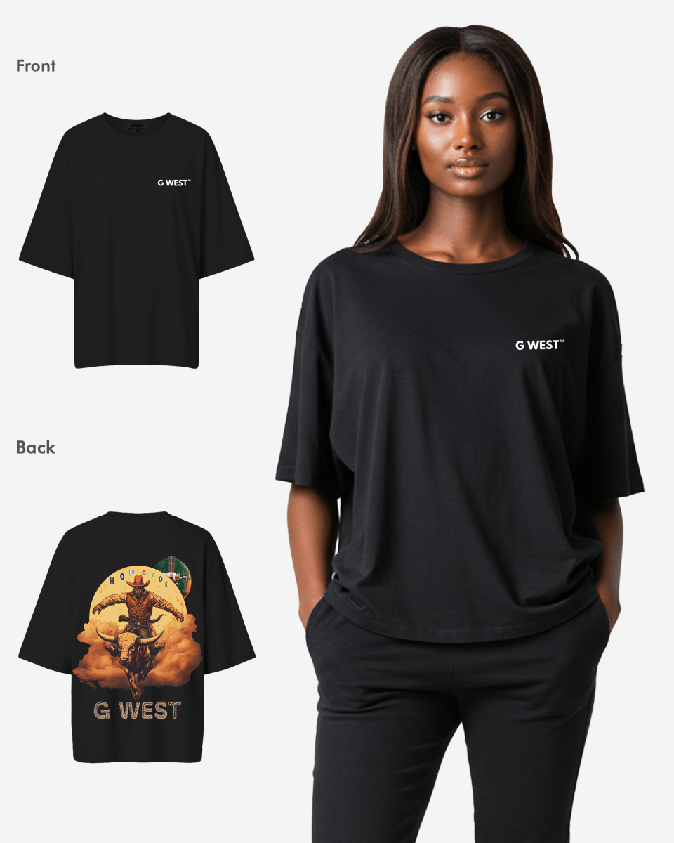 G West Womens Oversized Houston Rodeo T-Shirt