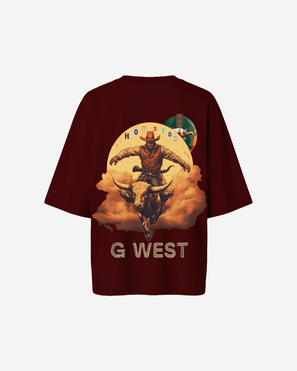 G West Womens Oversized Houston Rodeo T-Shirt