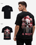 G West Mens Oversized Ice Cream Skull Tee