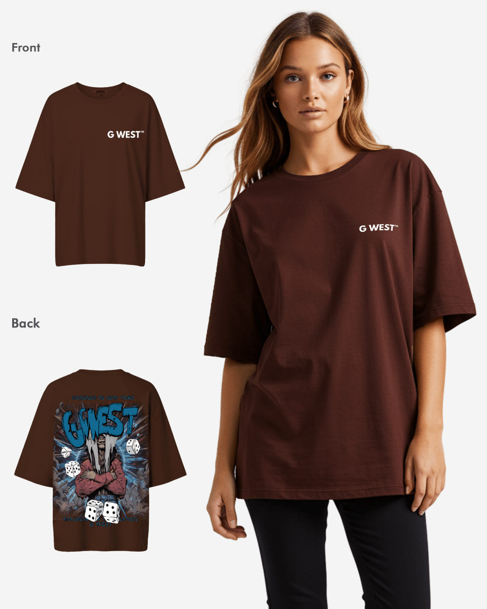 G West Womens Oversized Imagine Of Imagination Tee