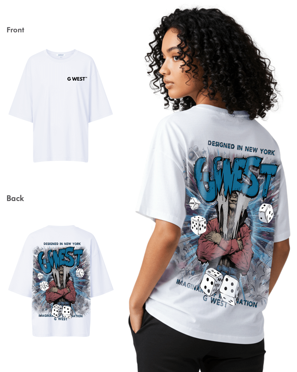 G West Womens Oversized Imagine Of Imagination Tee
