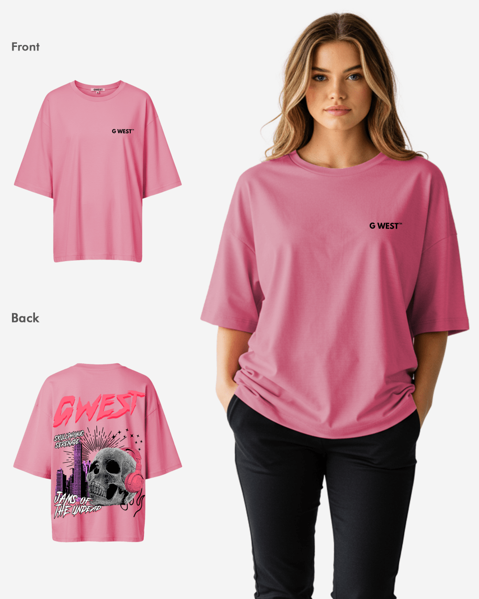 G West Womens Oversized Jams Of The Undead Tee