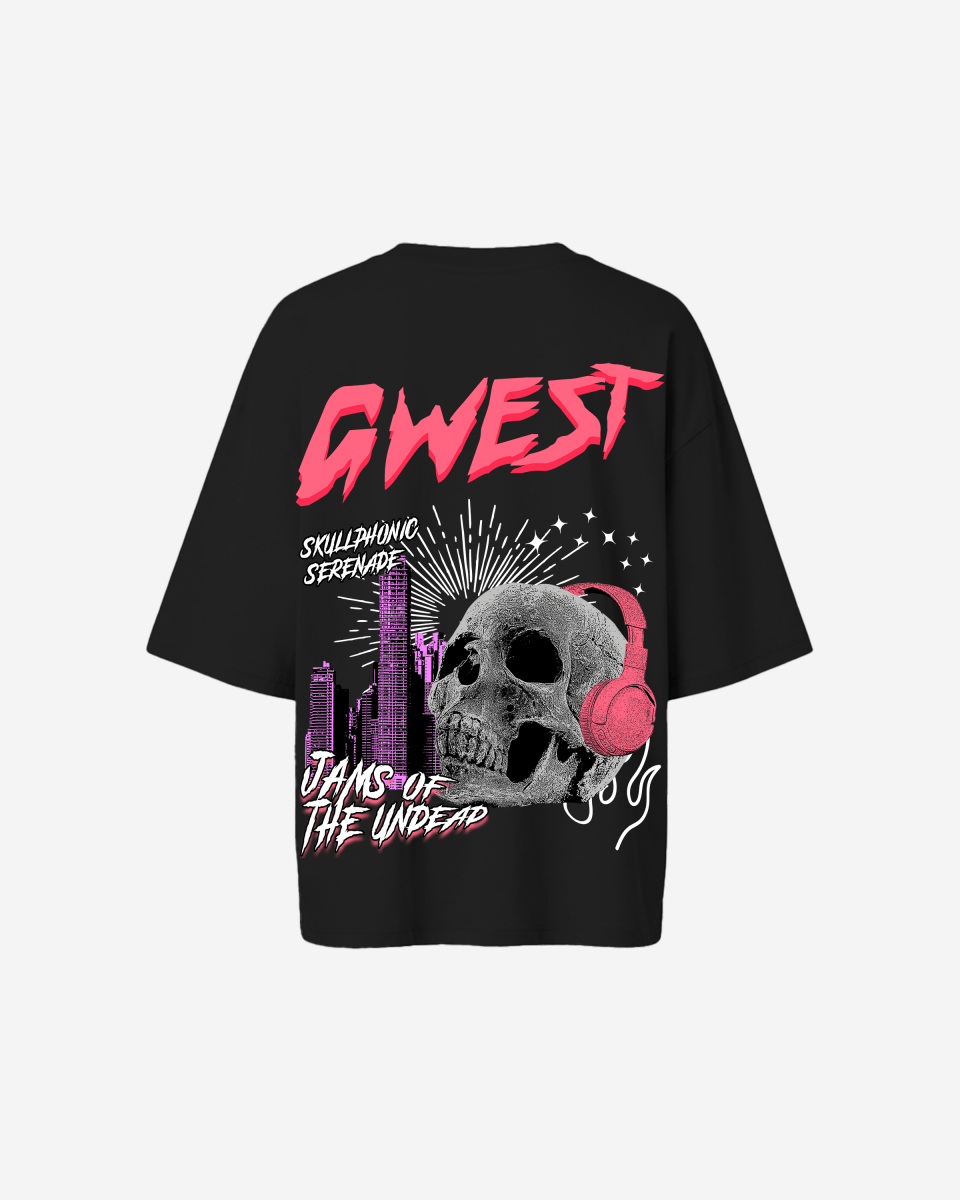 G West Womens Oversized Jams Of The Undead Tee