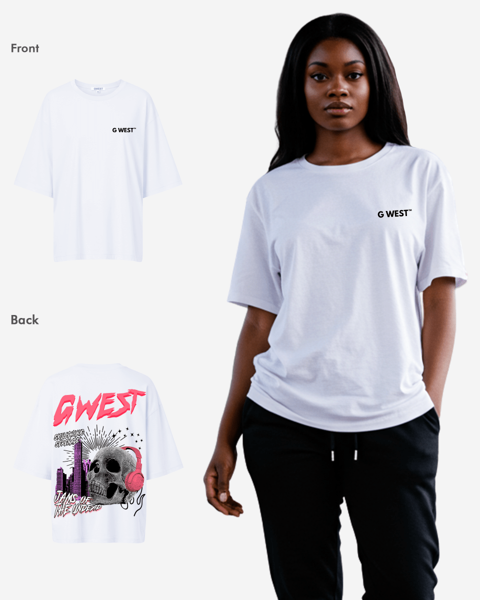 G West Womens Oversized Jams Of The Undead Tee