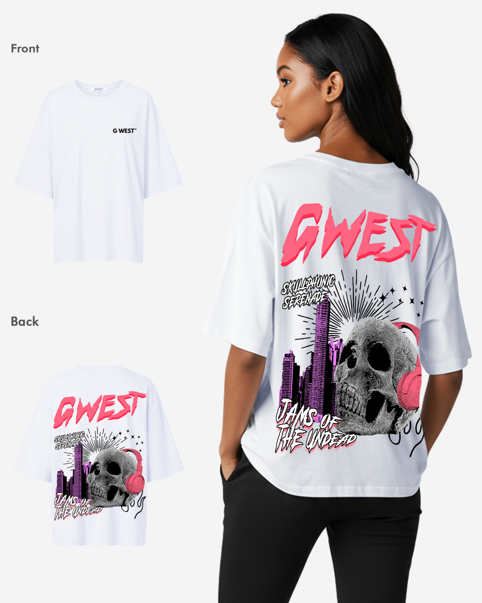 G West Womens Oversized Jams Of The Undead Tee
