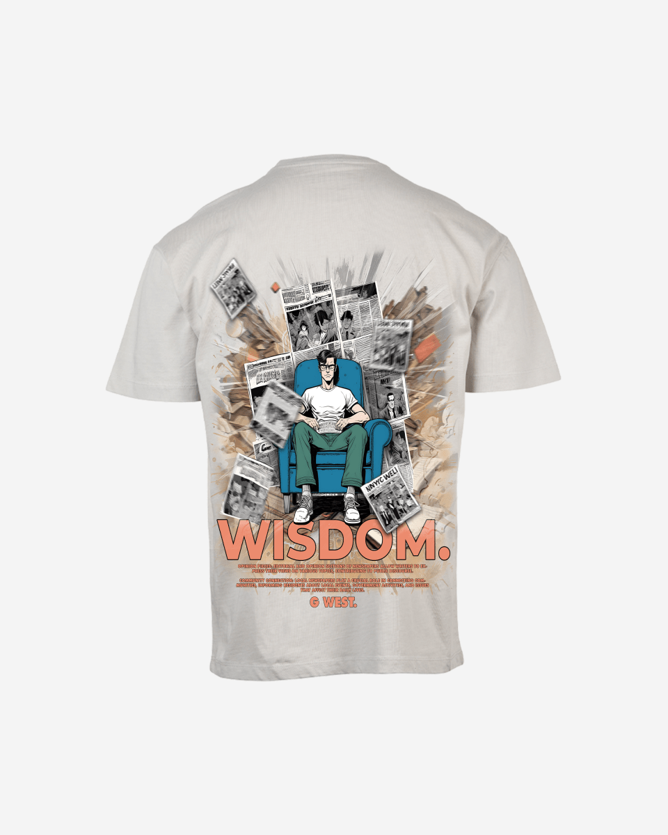 G West Mens Oversized Library T Shirt