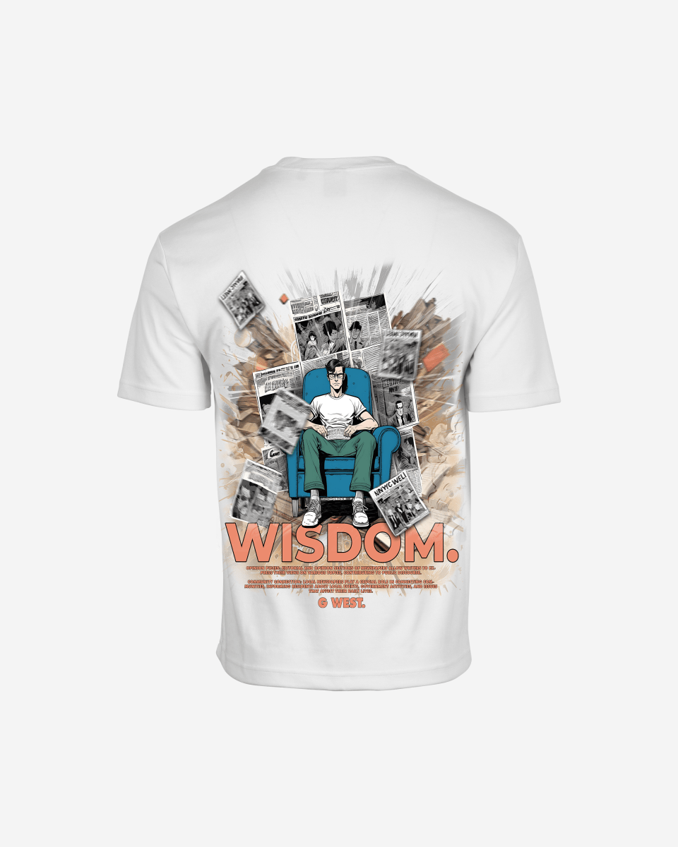 G West Mens Oversized Library T Shirt