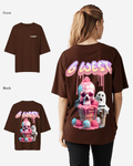 G West Womens Oversized Melting Ice Cream Tee