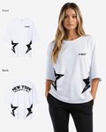 G West Womens Oversized New York Arch Logo Tee