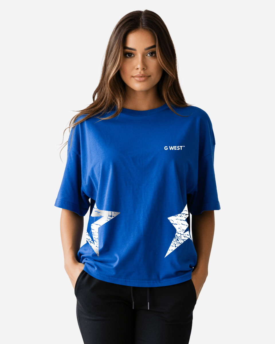 G West Womens Oversized New York Arch Logo Tee