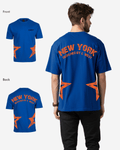 G West Mens Oversized New York Arch Logo With Star Tee