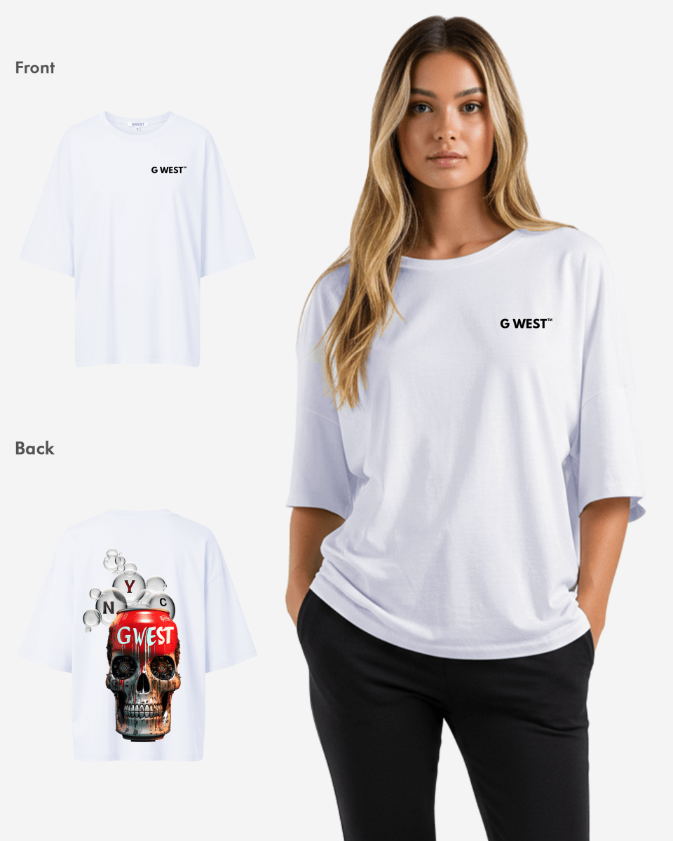 G West Womens Oversized Nyc Can T-Shirt