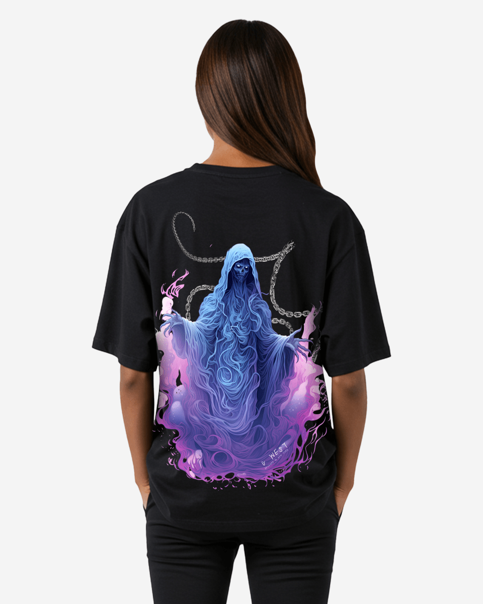 G West Womens Oversized Purple Reaper Tee