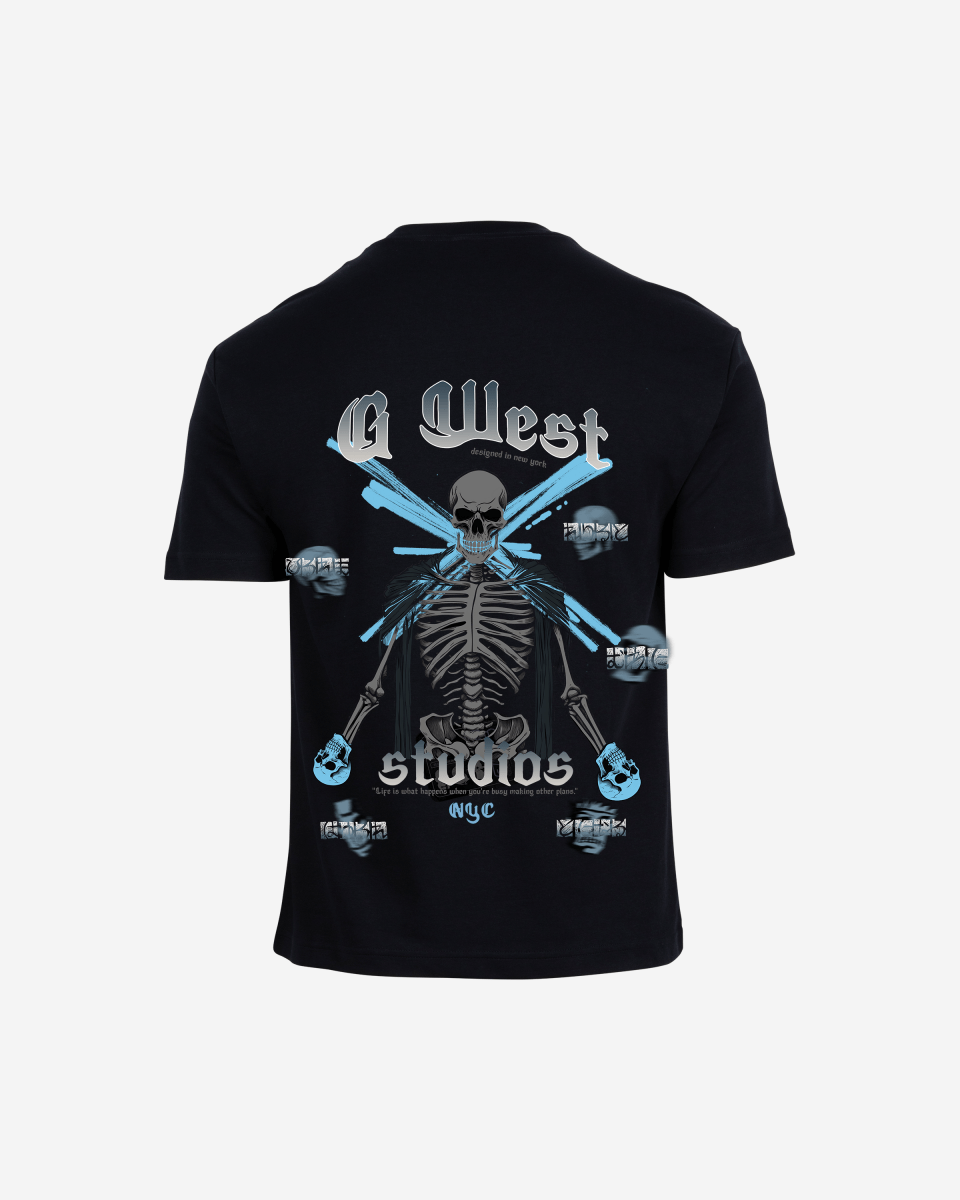 G West Mens Oversized Skull Tee