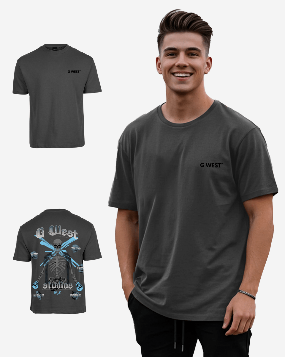 G West Mens Oversized Skull Tee