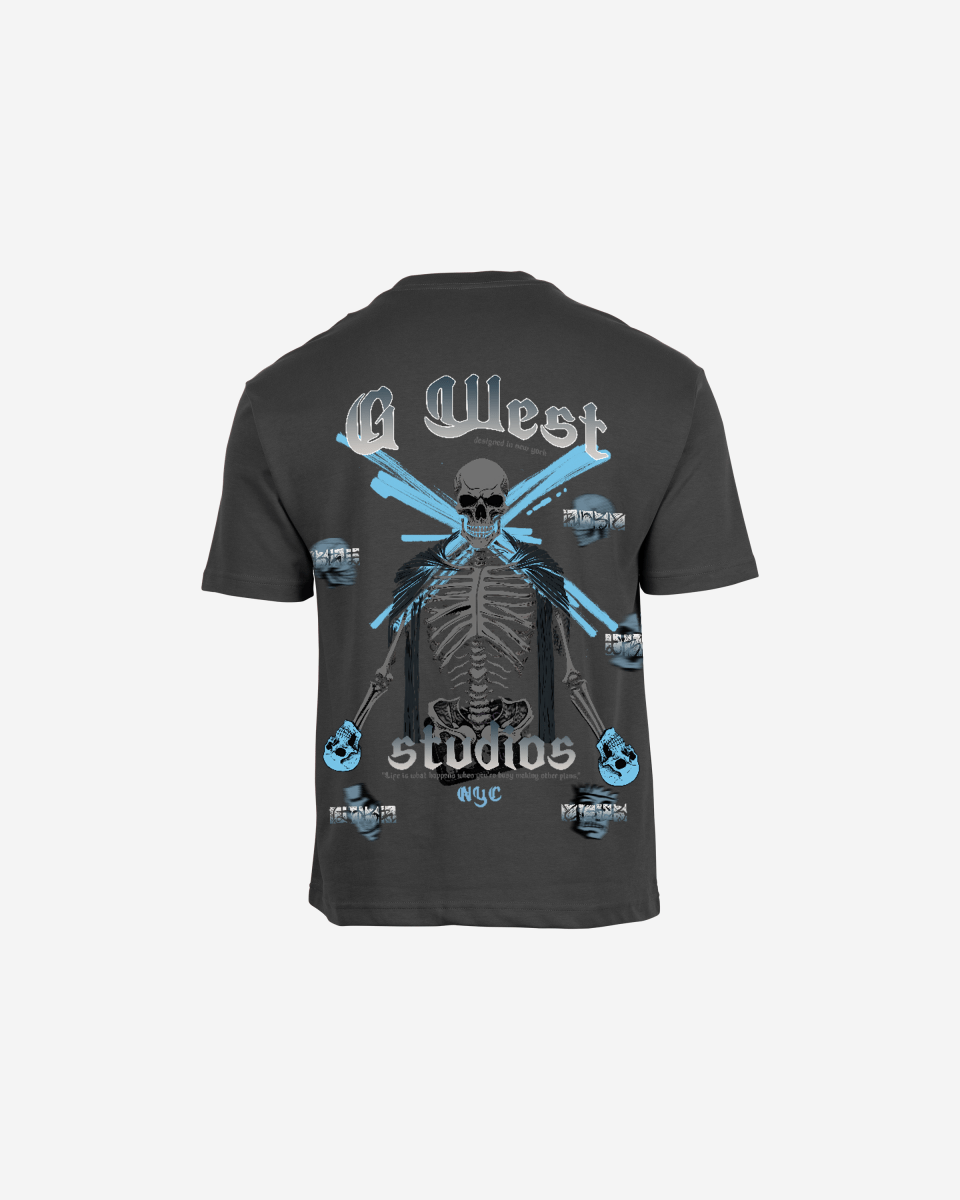 G West Mens Oversized Skull Tee