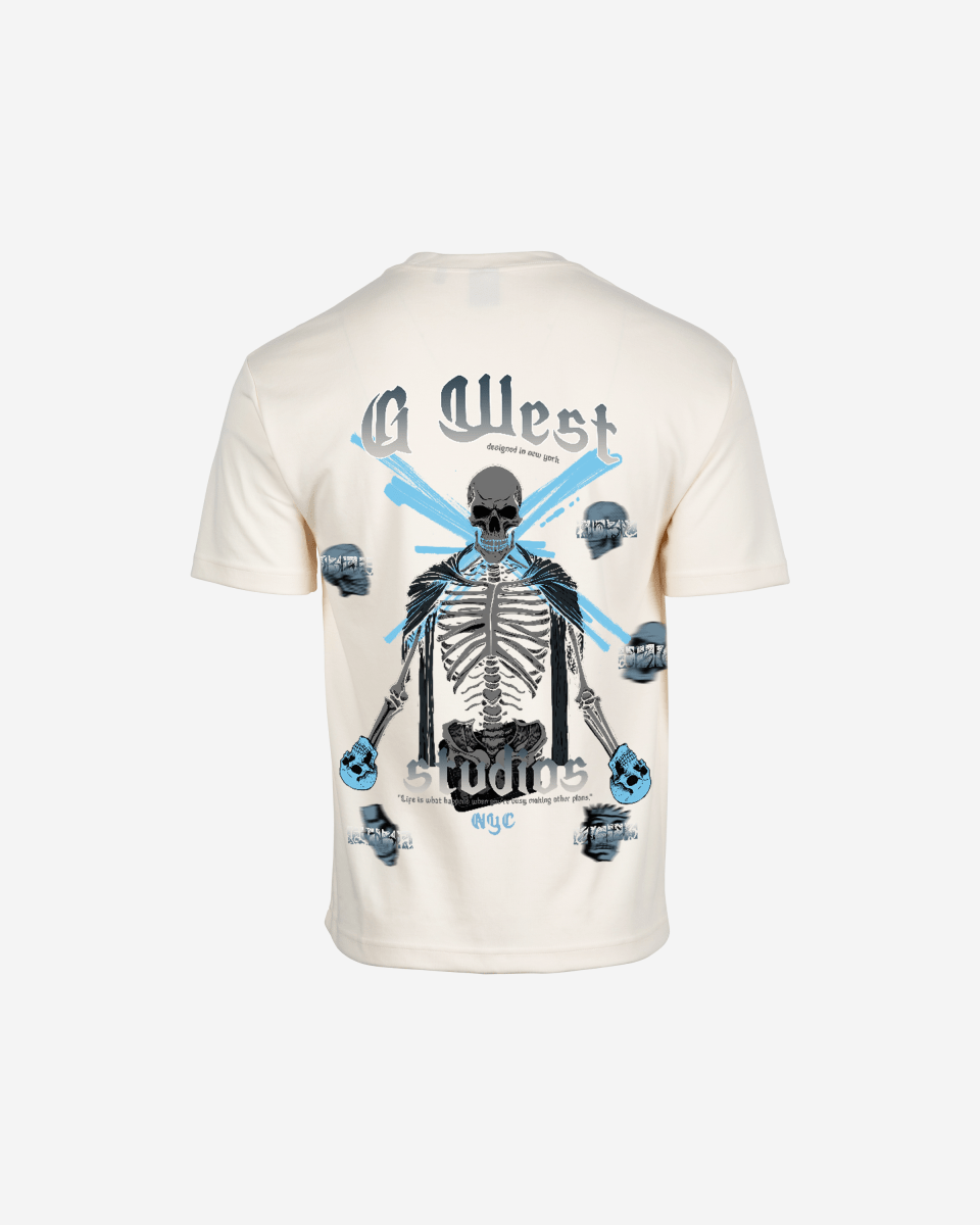 G West Mens Oversized Skull Tee