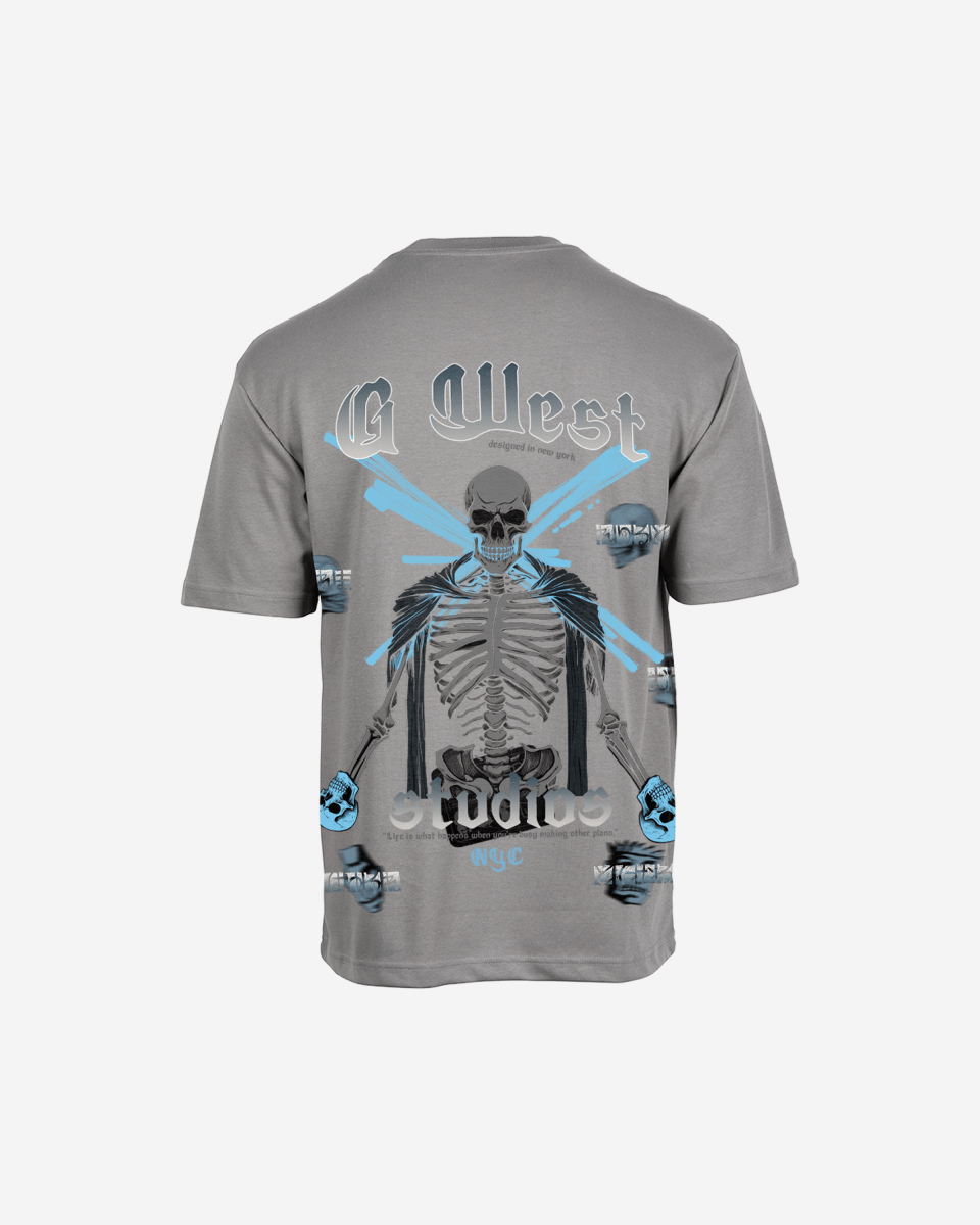 G West Mens Oversized Skull Tee