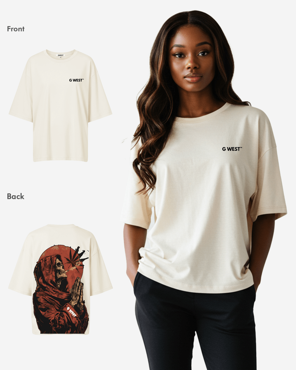 G West Womens Oversized Smoking Allen T Shirt