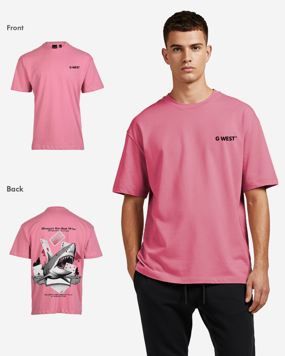 G West Oversized Spade Of Sharks T Shirt Mens