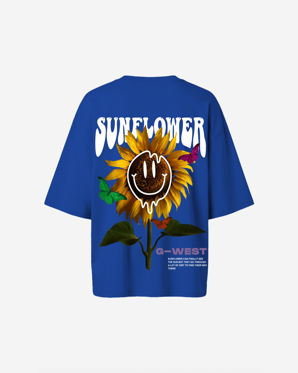 G West Womens Oversized Sunflower Tee