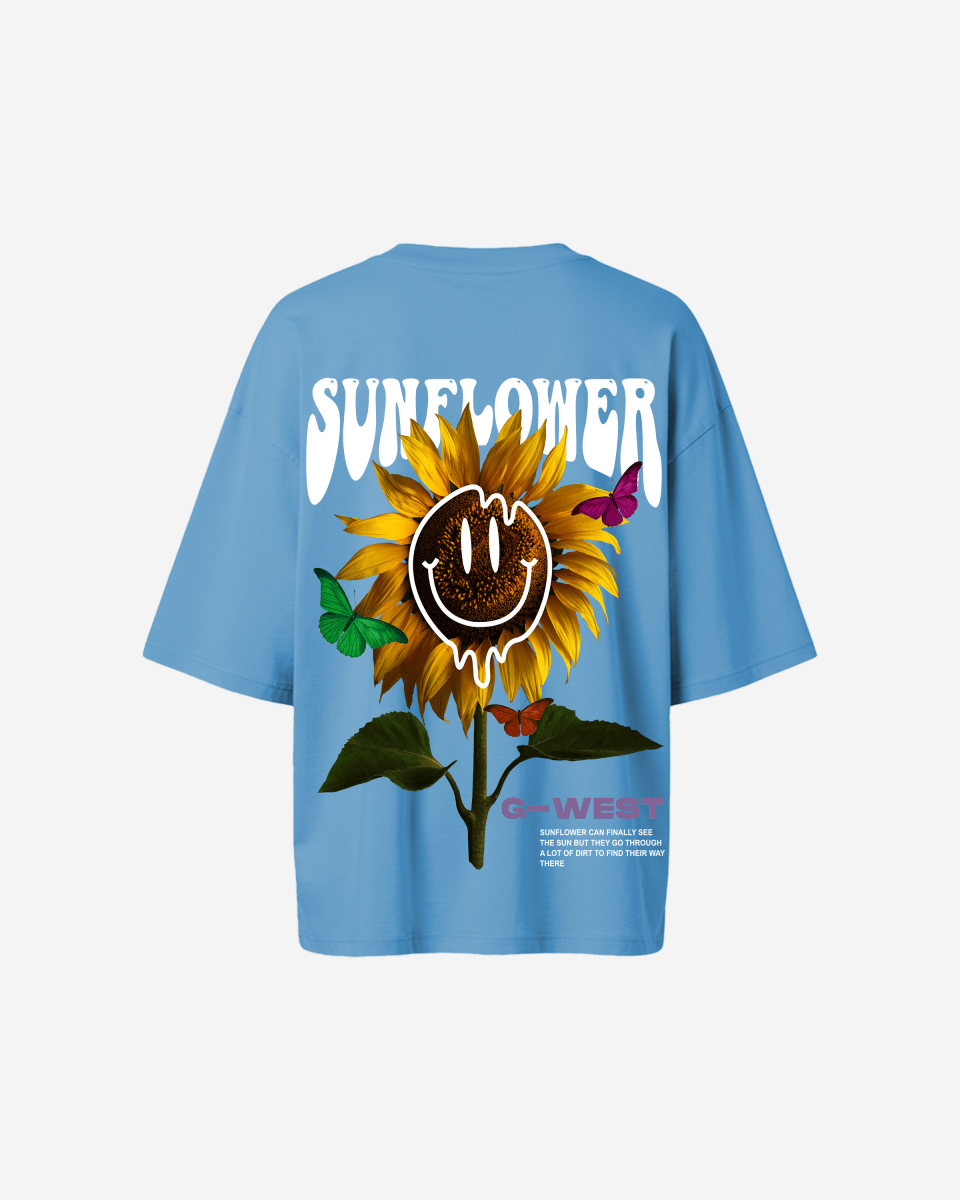 G West Womens Oversized Sunflower Tee