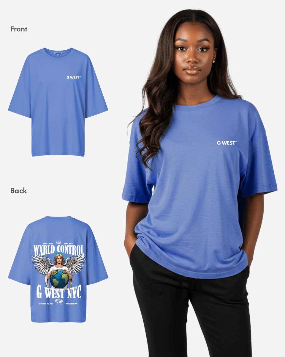 G West Womens Oversized World T-Shirt