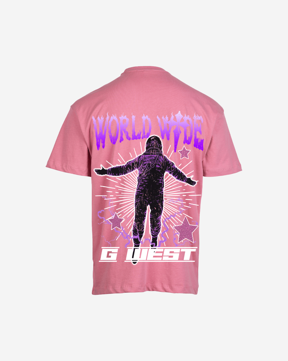 G West Mens Oversized World Wide Star Tee