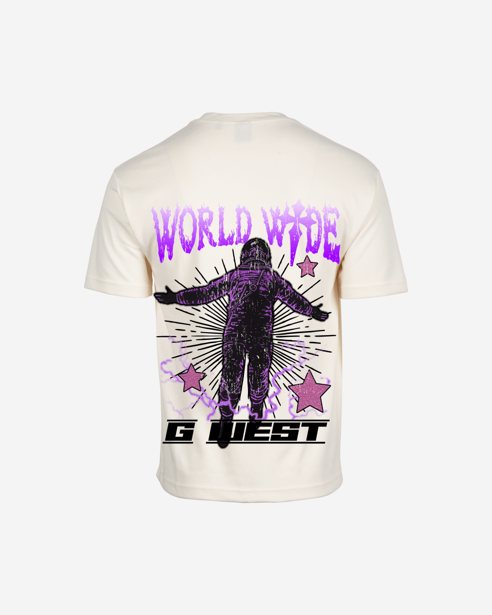 G West Mens Oversized World Wide Star Tee