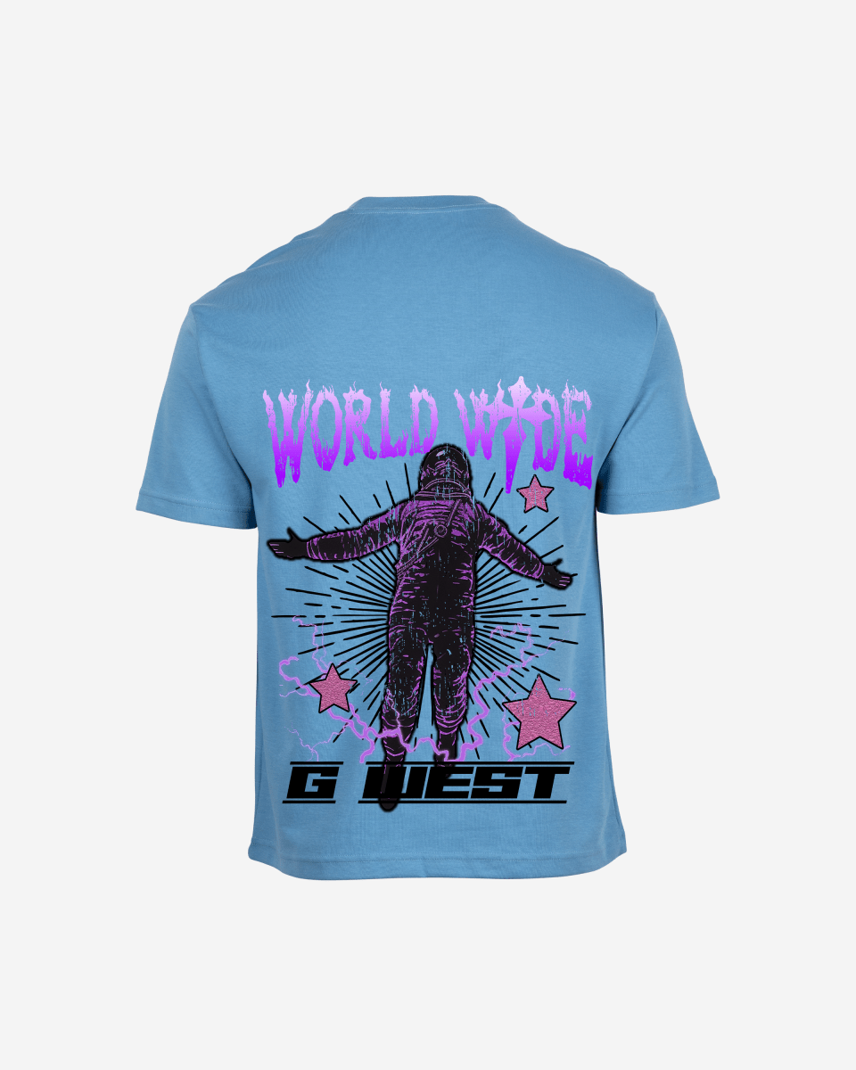 G West Mens Oversized World Wide Star Tee
