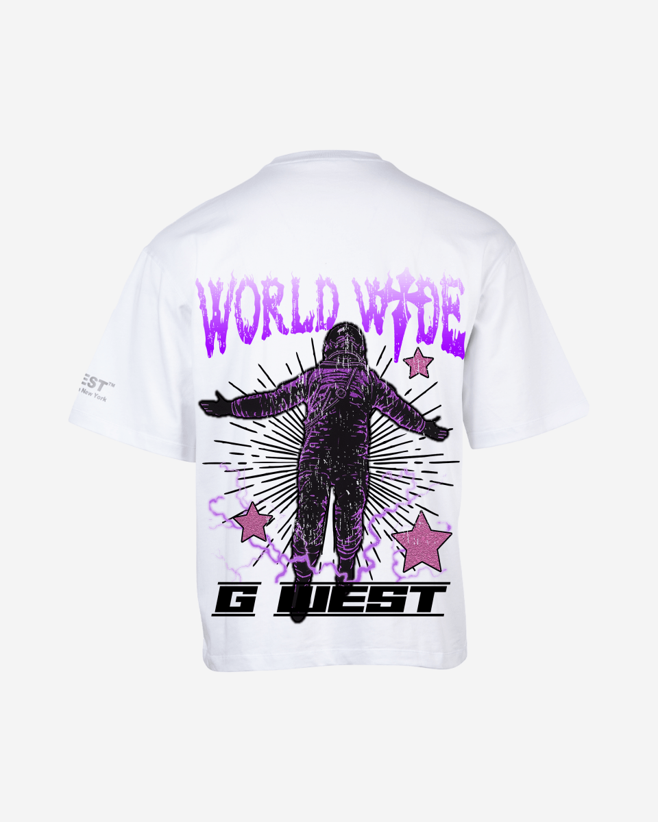 G West Mens Oversized World Wide Star Tee